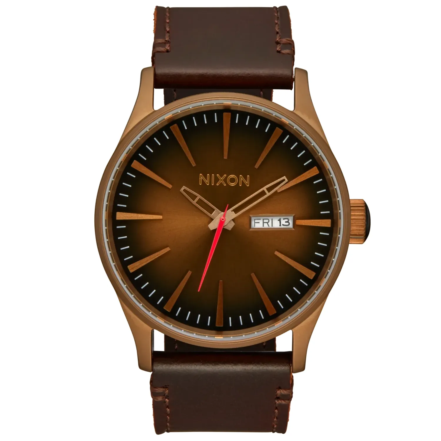 NIXON SENTRY LEATHER WATCH