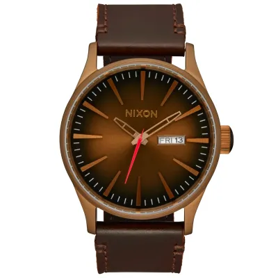 NIXON SENTRY LEATHER WATCH