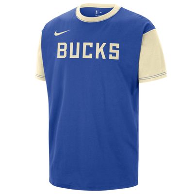 NIKE MILWAUKEE BUCKS COURTSIDE CITY EDITION TEE  