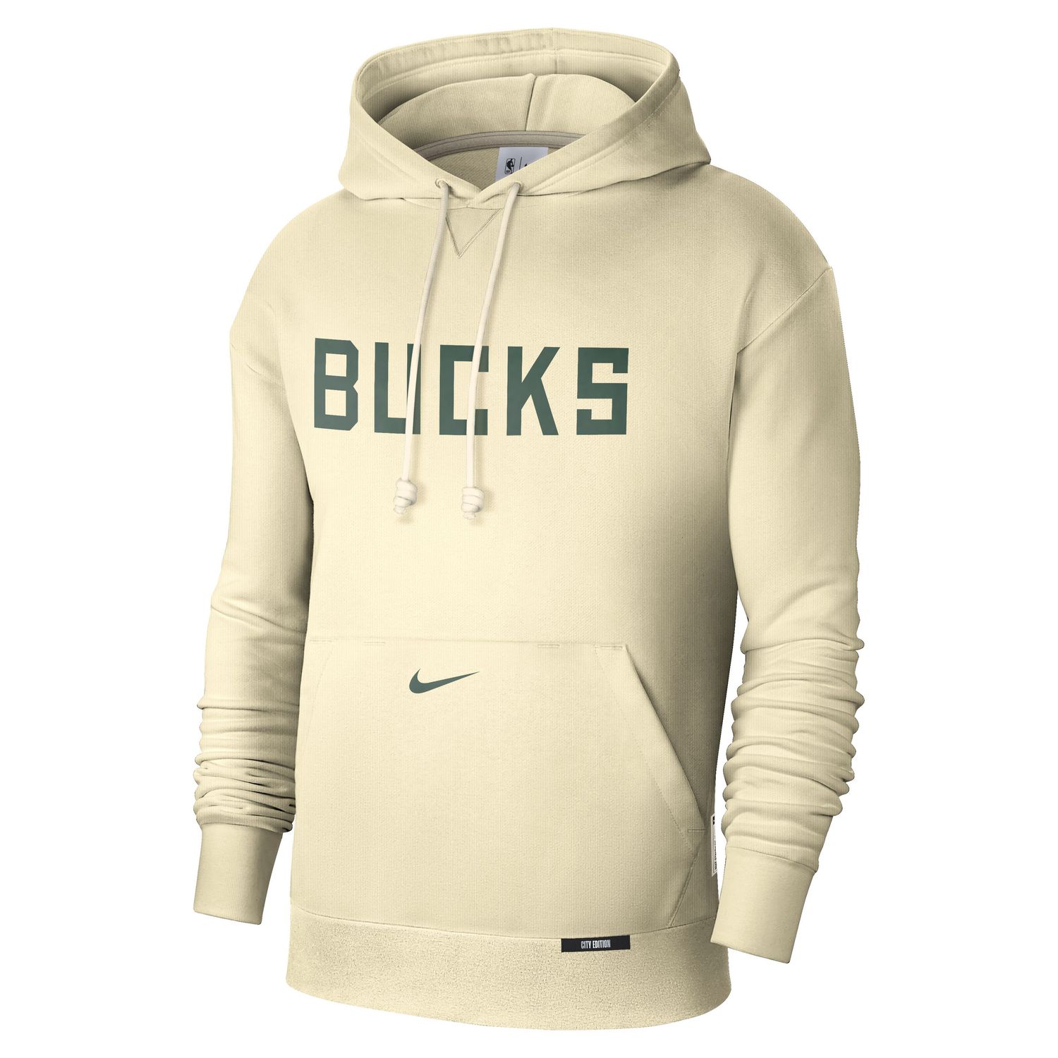 NIKE MILWAUKEE BUCKS STANDARD ISSUE CITY EDITION COURTSIDE HOODIE   