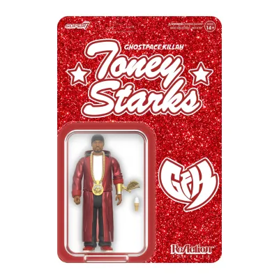 SUPER 7 GHOSTFACE KILLAH REACTION FIGURE - TONY STARKS