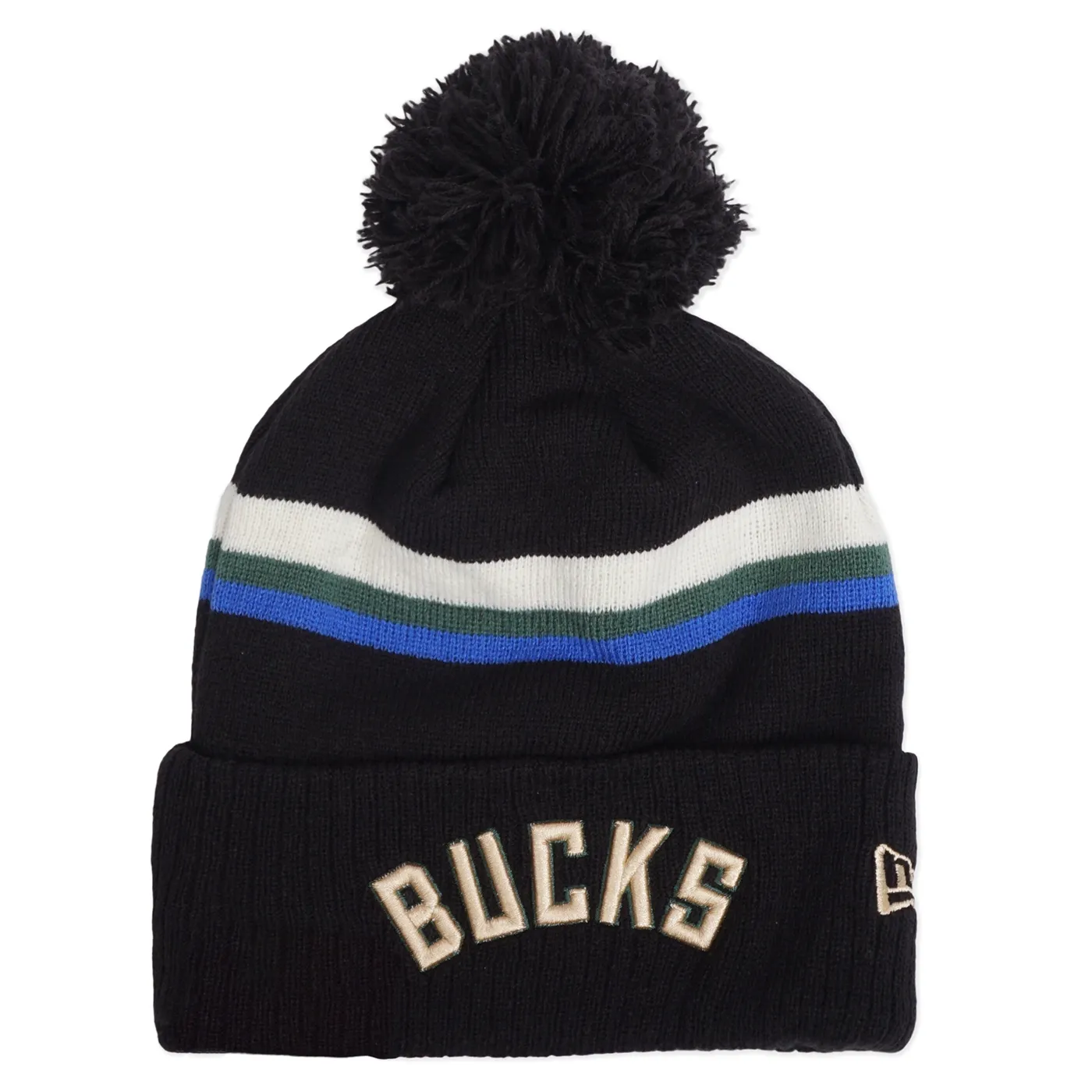 NEW ERA MILWAUKEE BUCKS &#39;24 STATEMENT EDITION KNIT POM BEANIE