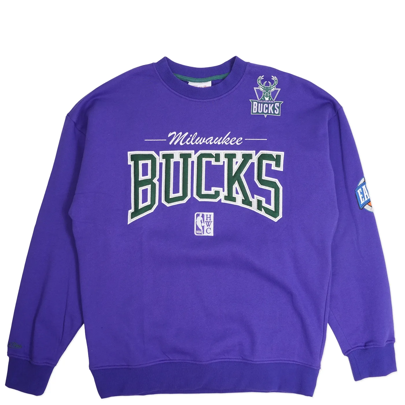 MITCHELL &amp; NESS MILWAUKEE BUCKS THERE AND BACK 2.0 CREWNECK SWEATSHIRT    