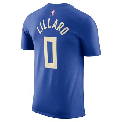 NIKE MILWAUKEE BUCKS DAMIAN LILLARD 2024-25 CITY EDITION JERSEY TEE