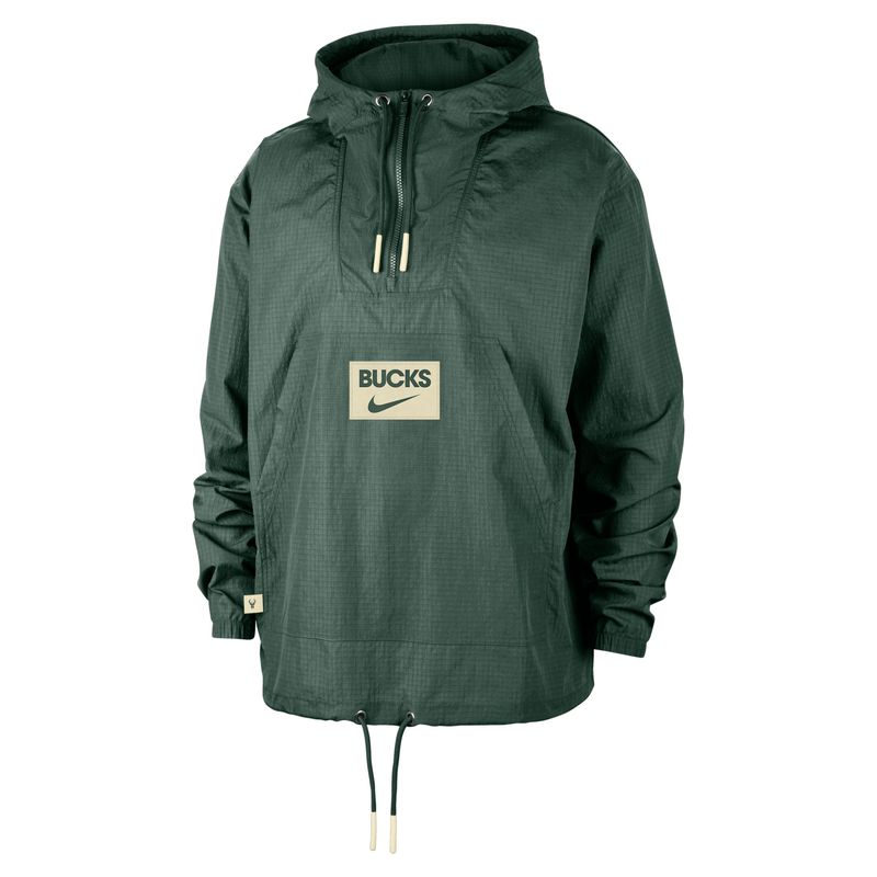 NIKE MILWAUKEE BUCKS CLUB COURTSIDE ANORAK JACKET    