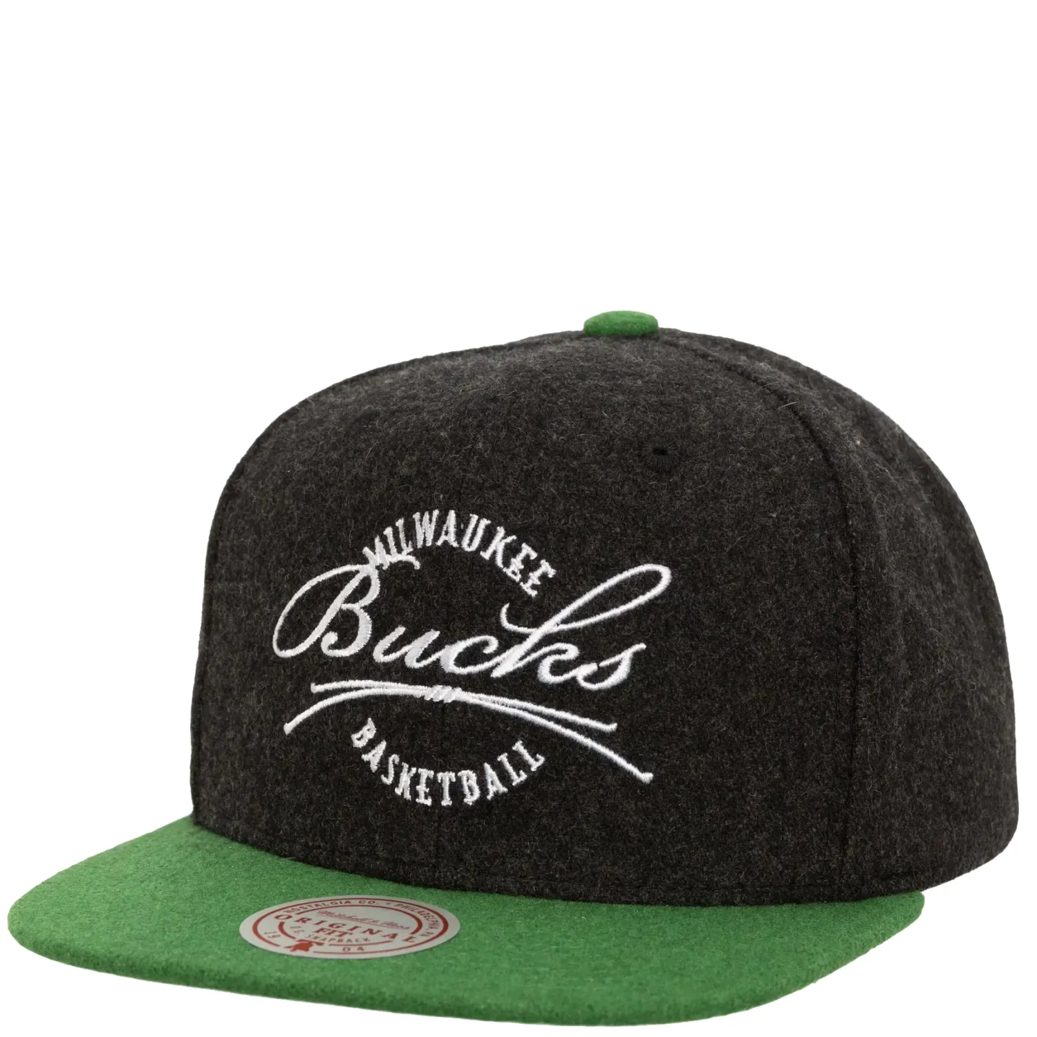 MITCHELL &amp; NESS MILWAUKEE BUCKS MELTON CLASS SNAPBACK HAT