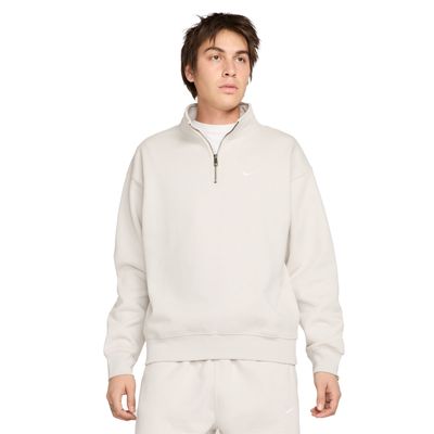 NIKE SOLO SWOOSH 1/2-ZIP PULLOVER CREW 