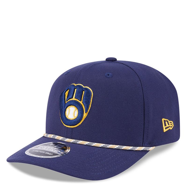 NEW ERA MILWAUKEE BREWERS MULTI-ROPE 9SEVENTY STRETCH SNAPBACK HAT