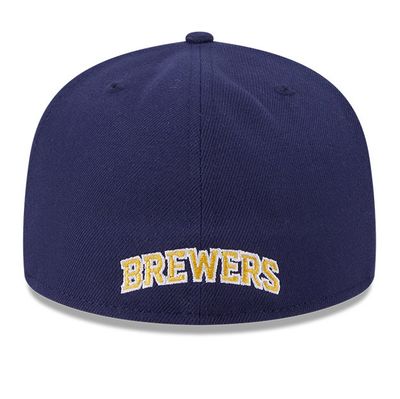 キャップ New Era MLB Authentic Milwaukee Brewers  Light Navy Milwaukee Brewers Mascot Light Navy 59FIFTY Fitted Hat – New
