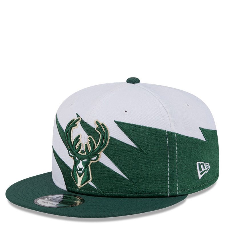 NEW ERA MILWAUKEE BUCKS JAGGED 9FIFTY SNAPBACK HAT