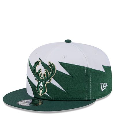 NEW ERA MILWAUKEE BUCKS JAGGED 9FIFTY SNAPBACK HAT