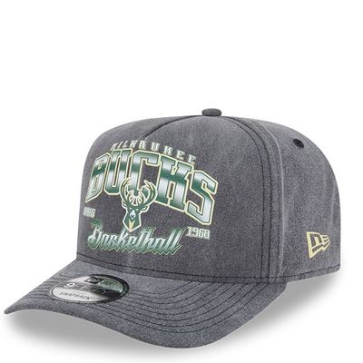 NEW ERA MILWAUKEE BUCKS WASHED A-FRAME 9FIFTY SNAPBACK HAT