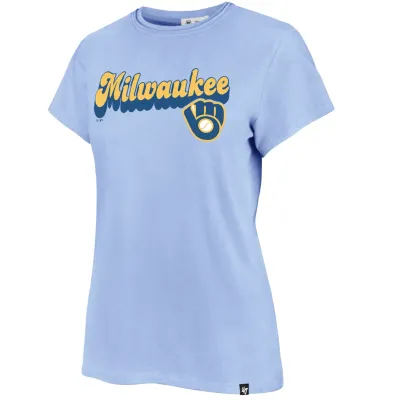&#39;47 BRAND MILWAUKEE BREWERS WOMEN&#39;S MYSTIC FRANKIE TEE 