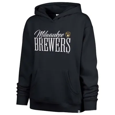 &#39;47 BRAND MILWAUKEE BREWERS WOMEN&#39;S WHIM NAOMI PULLOVER HOODIE