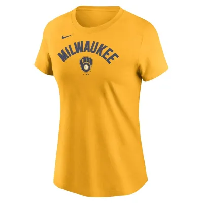 NIKE MILWAUKEE BREWERS WOMEN&#39;S CLASSIC ARCH TEE