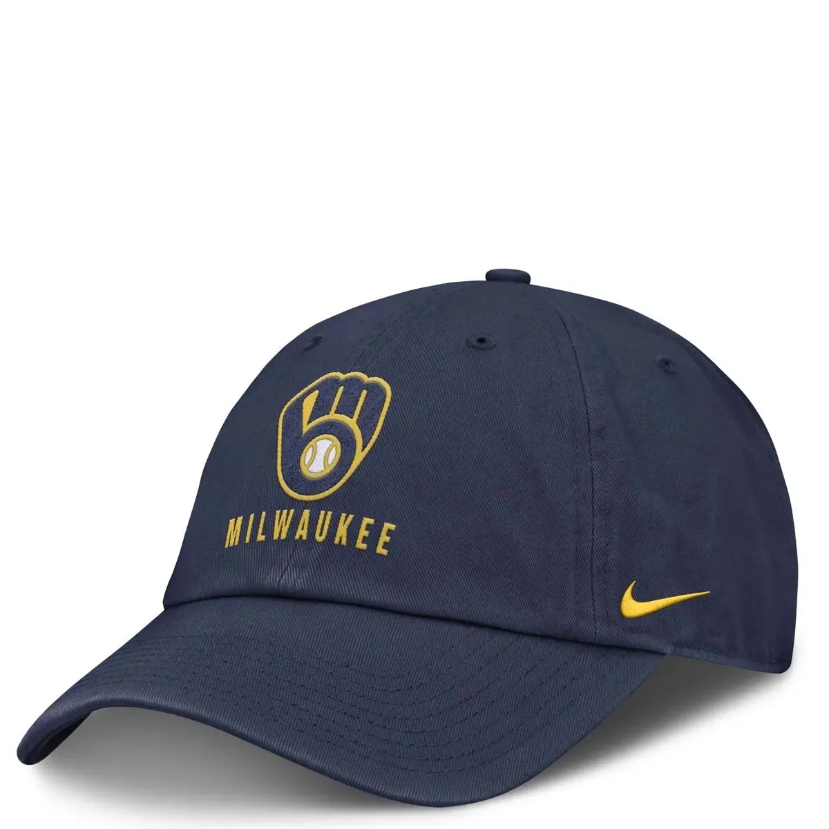 NIKE MILWAUKEE BREWERS CLUB ADJUSTABLE HAT