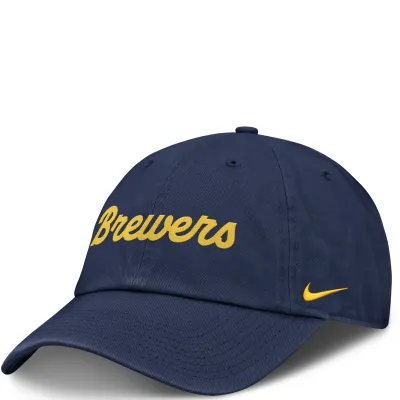 NIKE MILWAUKEE BREWERS CLUB ADJUSTABLE HAT