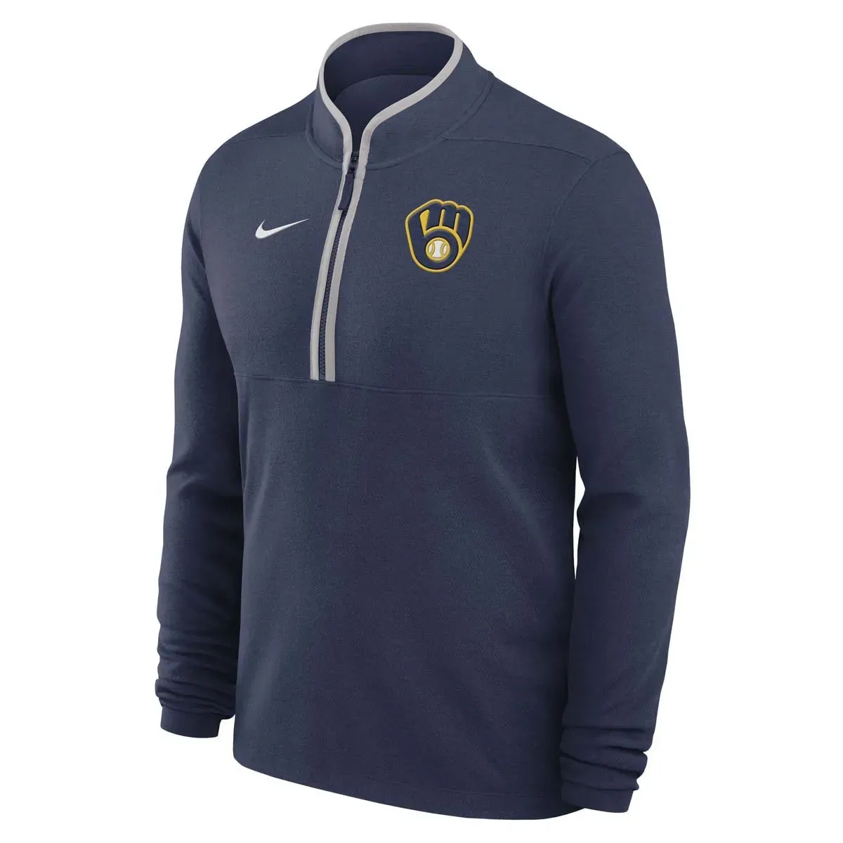 NIKE MILWAUKEE BREWERS VICTORY 1/2 ZIP TOP    