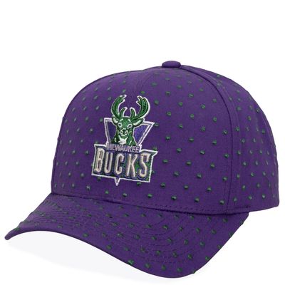 MITCHELL &amp; NESS MILWAUKEE BUCKS POLKA POLKA PRO SNAPBACK HAT