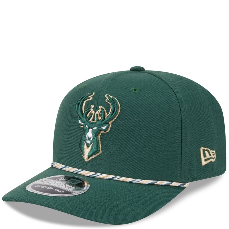 NEW ERA MILWAUKEE BUCKS MULTI-ROPE 9SEVENTY STRETCH SNAPBACK HAT