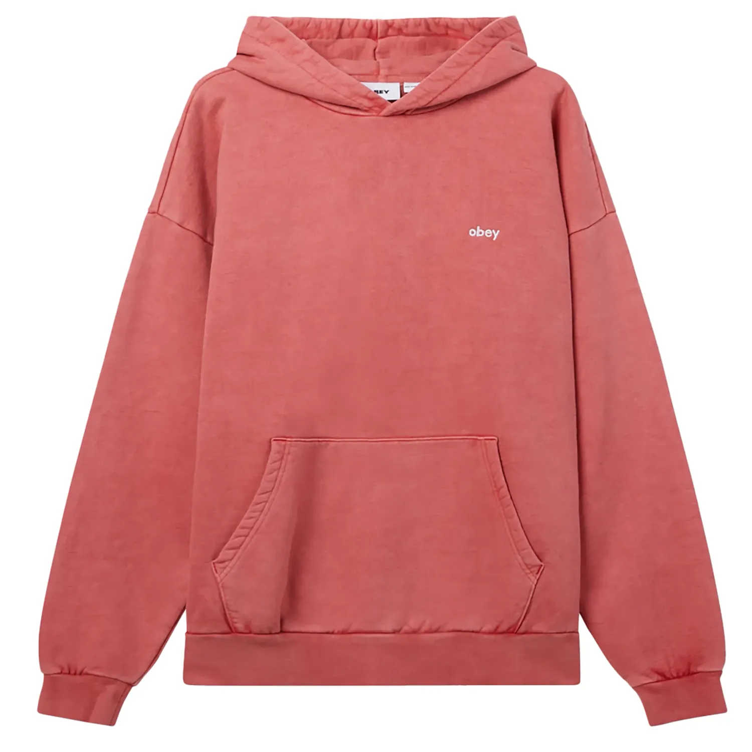 OBEY LOWERCASE PIGMENT PULLOVER HOODIE   