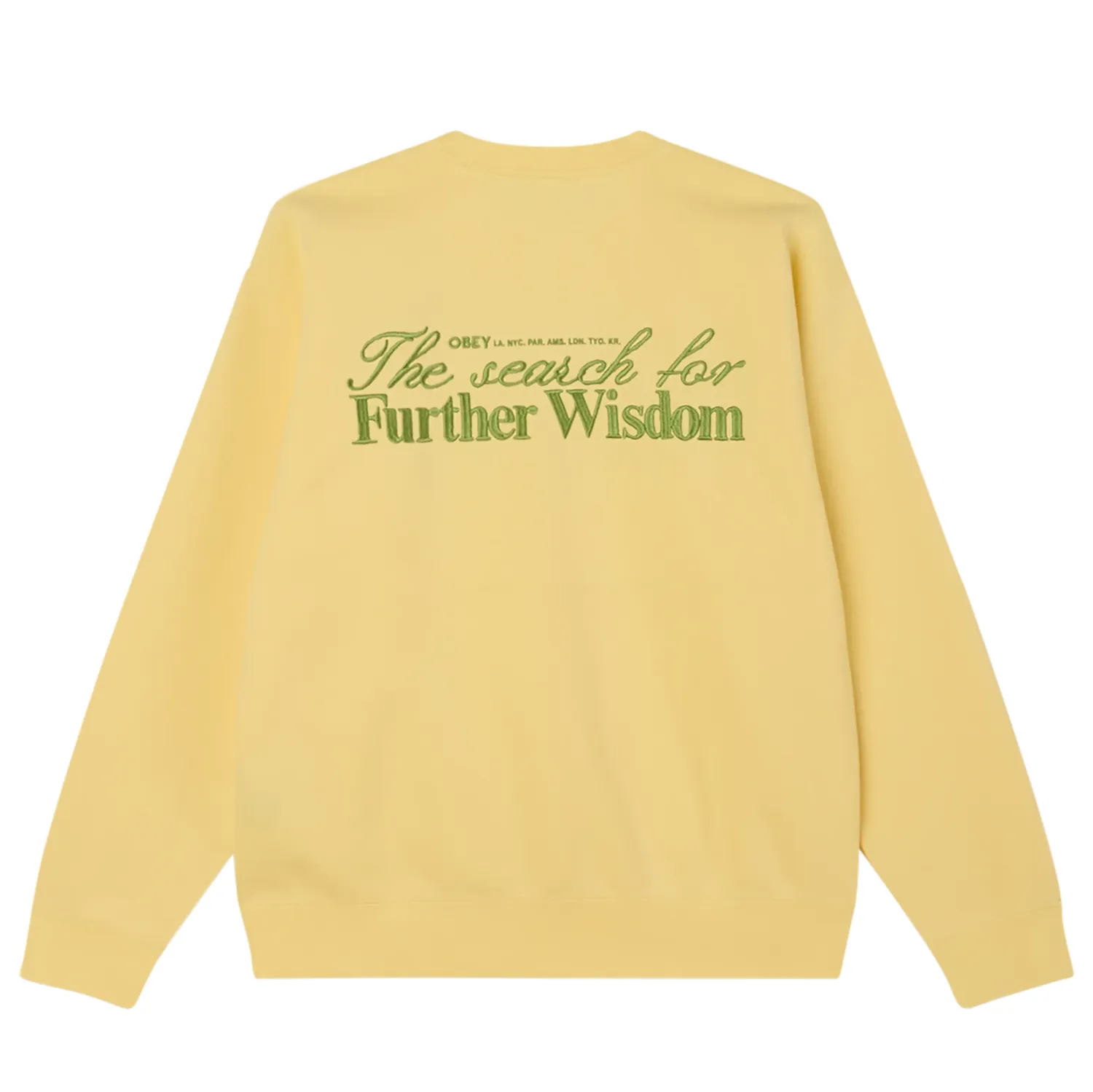 OBEY FURTHER WISDOM CREWNECK SWEATSHIRT 