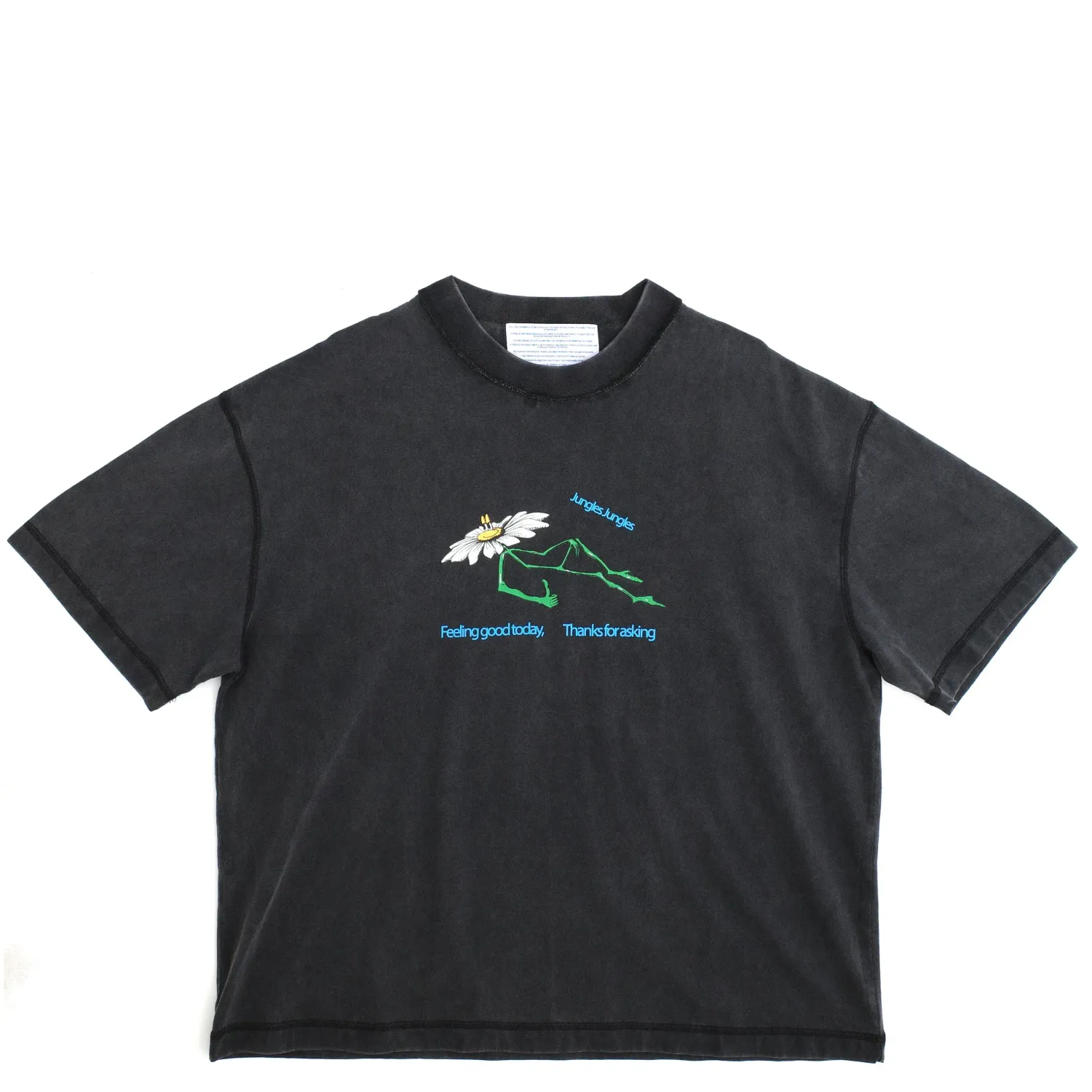 JUNGLES THANKS FOR ASKING REVERSIBLE TEE  