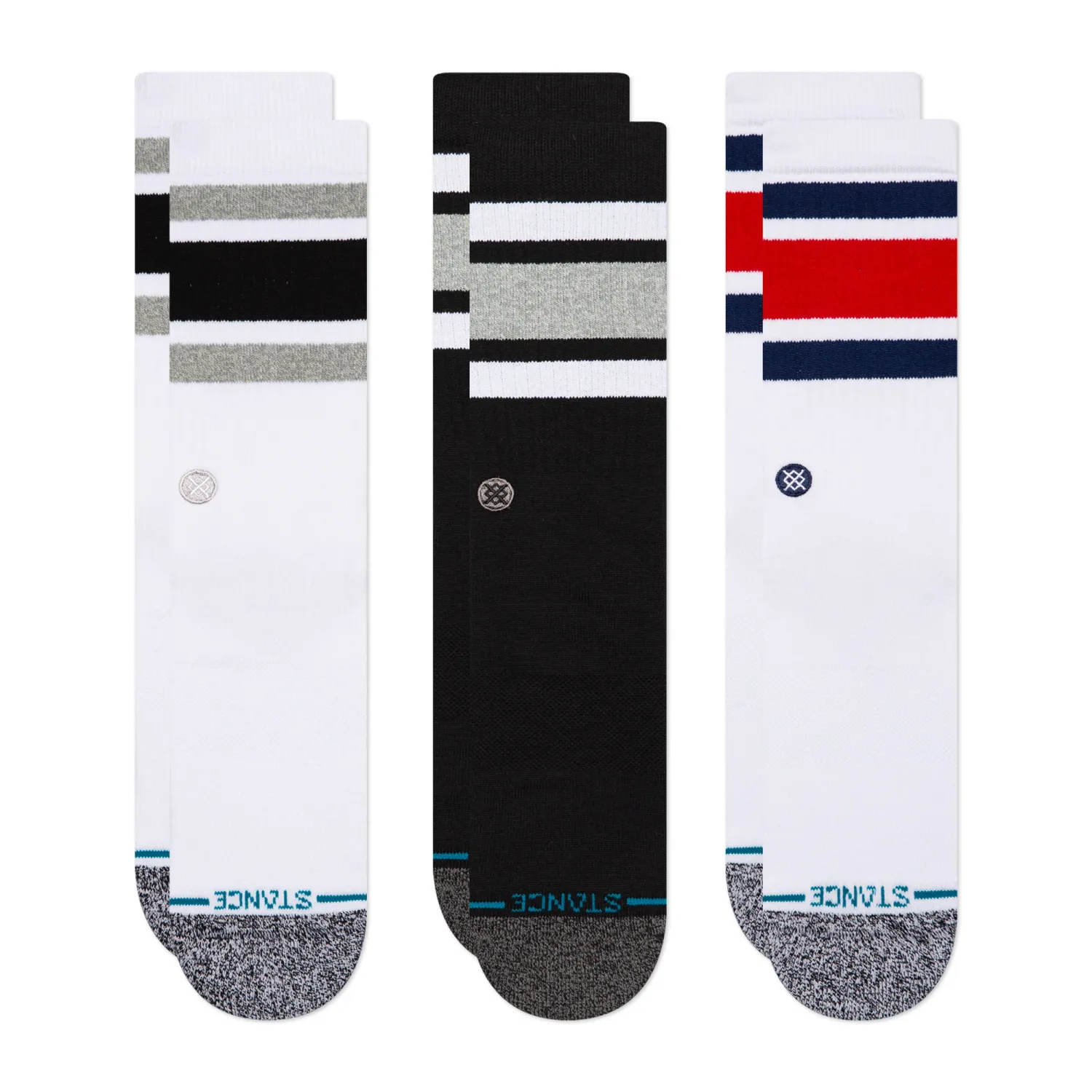STANCE BOYD 3-PACK CREW SOCKS