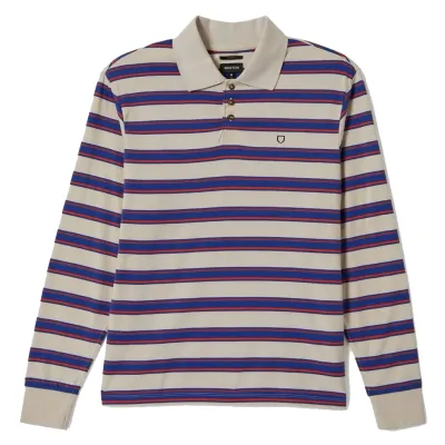 BRIXTON VINTAGE STRIPE POLO SHIRT   
