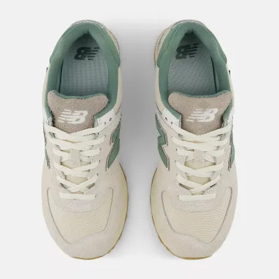 ☆ユニセックス☆New Balance 574 Calcium with New Spruce New Balance 574 Sneakers in Calcium, Green, & Spruce | REVOLVE