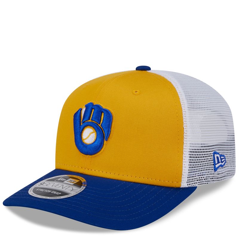 NEW ERA MILWAUKEE BREWERS COOPERSTOWN 9SEVENTY TRUCKER HAT
