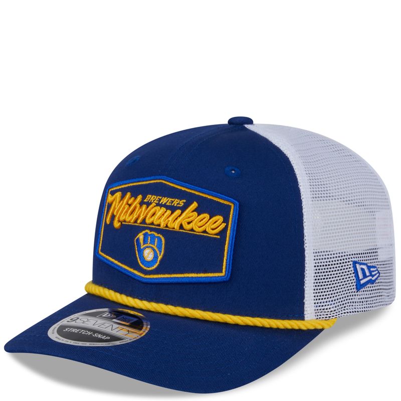 NEW ERA MILWAUKEE BREWERS MKE PATCH 9SEVENTY TRUCKER HAT