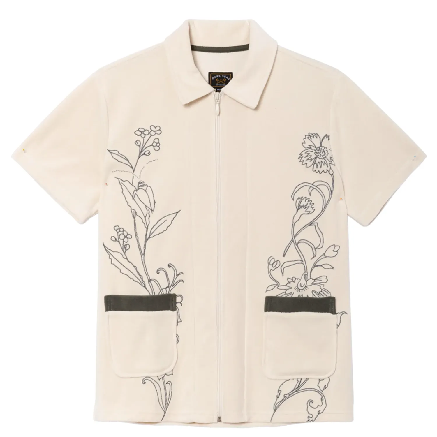 DARK SEAS JETHRO ZIP-UP POLO SHIRT   