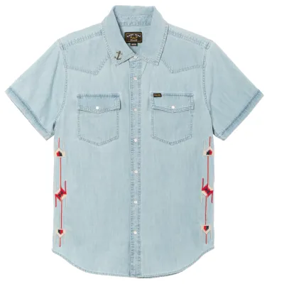DARK SEAS AUTRY CHAMBRAY SHIRT   