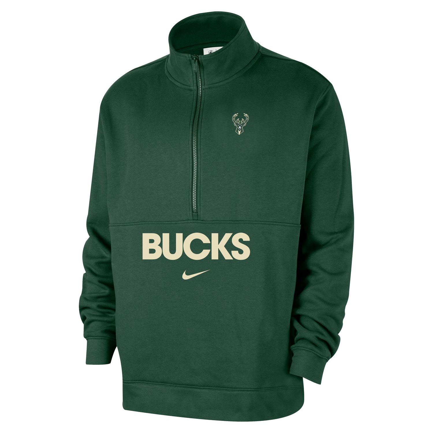 NIKE BUCKS CLUB COURTSIDE 1/2 ZIP