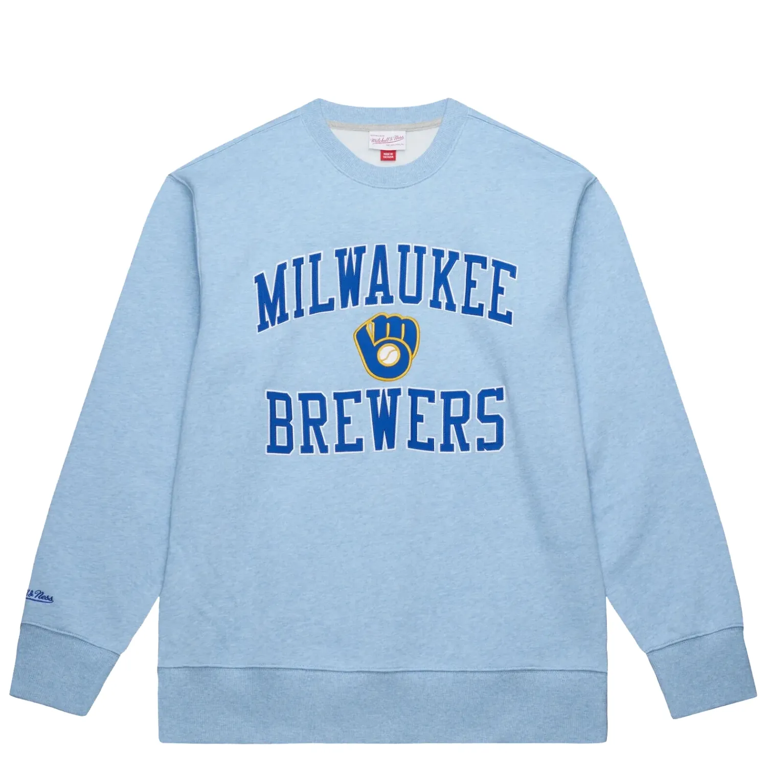 MITCHELL &amp; NESS MILWAUKEE BREWERS PLAYOFF WIN CREWNECK