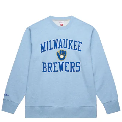 MITCHELL &amp; NESS MILWAUKEE BREWERS PLAYOFF WIN CREWNECK