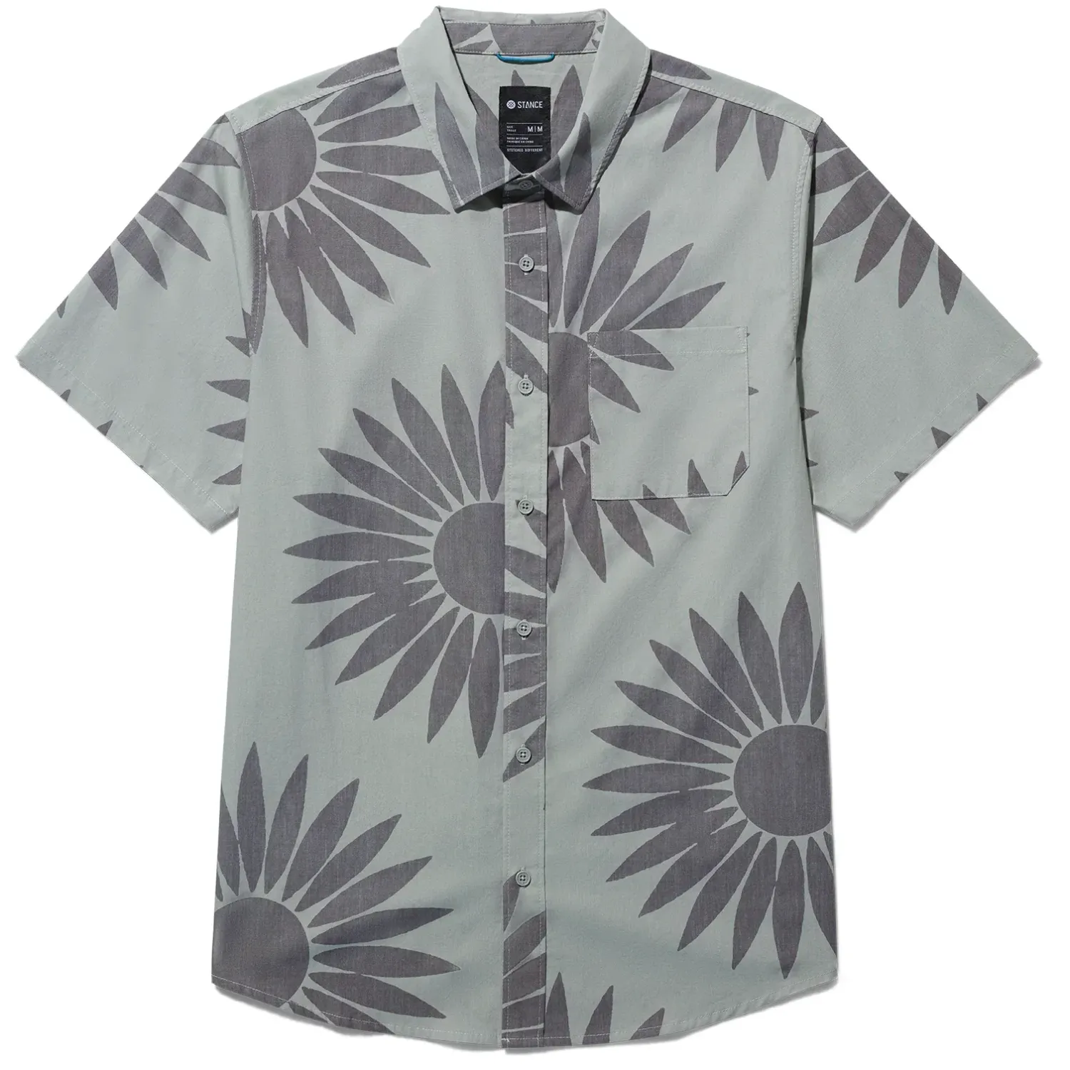 STANCE BALES SHORT SLEEVE BUTTON UP SHIRT 