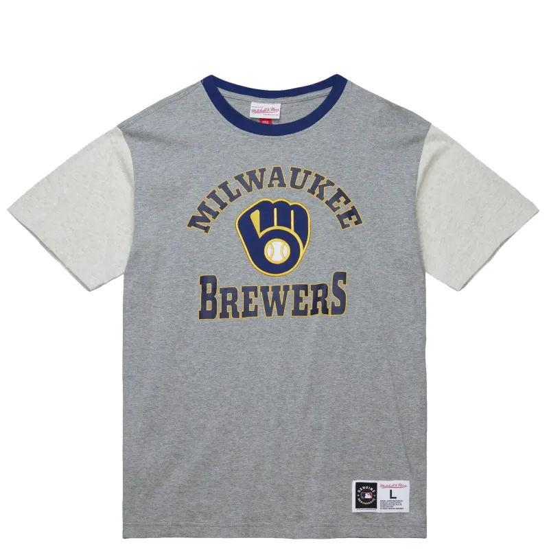 MITCHELL &amp; NESS MILWAUKEE BREWERS HERITAGE COLLECTION PREMIUM TEE