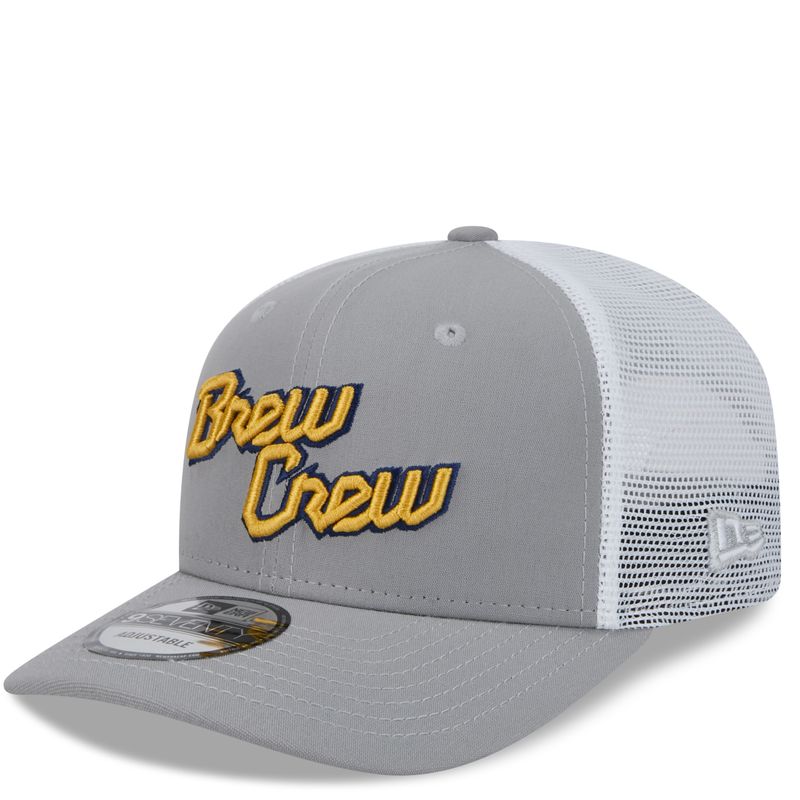 NEW ERA MILWAUKEE BREWERS CITY CONNECT SCRIPT 9SEVENTY STRETCH SNAP TRUCKER HAT