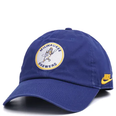 NIKE MILWAUKEE BREWERS COOPERSTOWN CLUB UNSTRUCTURED HAT