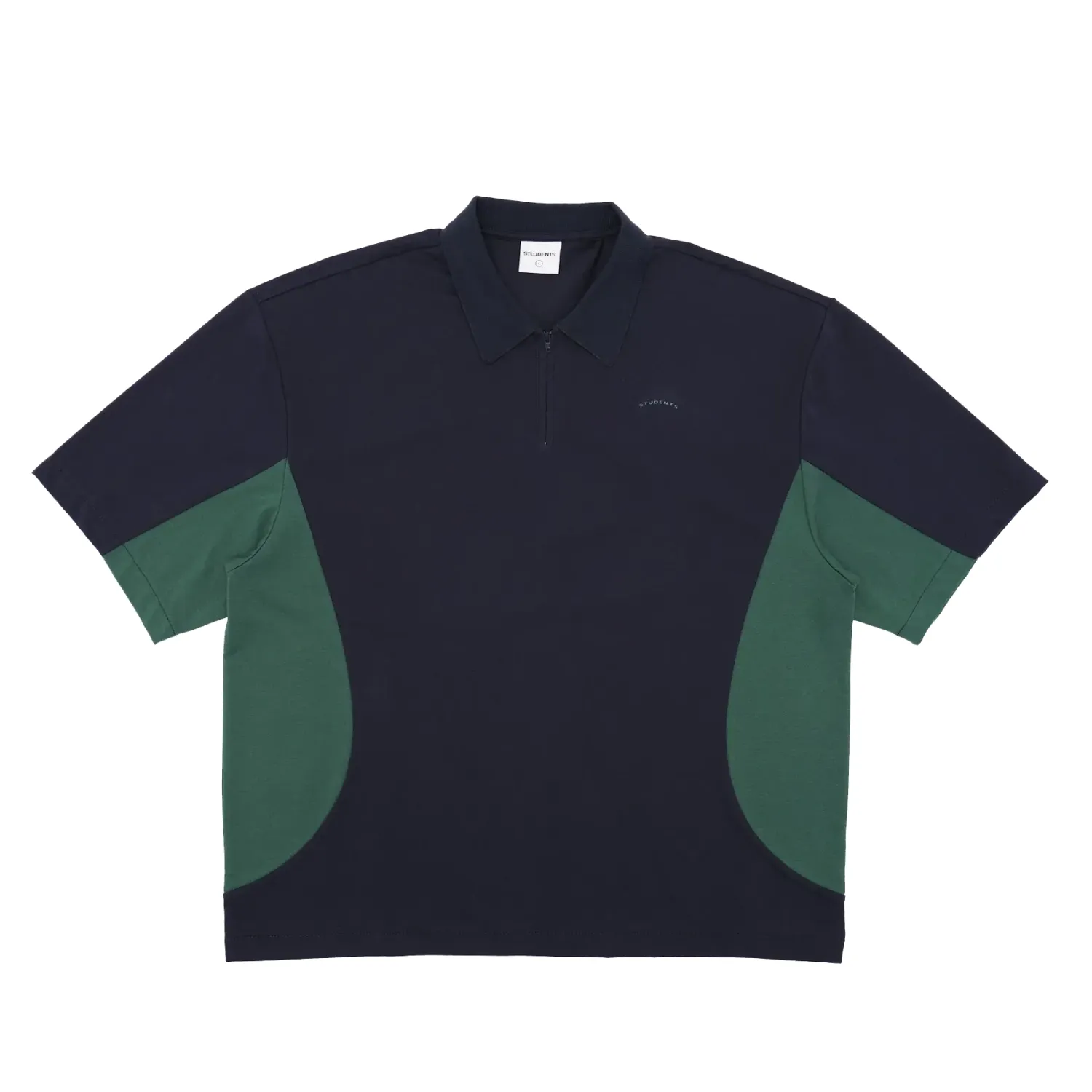 STUDENTS GOLF LINWOOD POPLIN ZIP POLO  