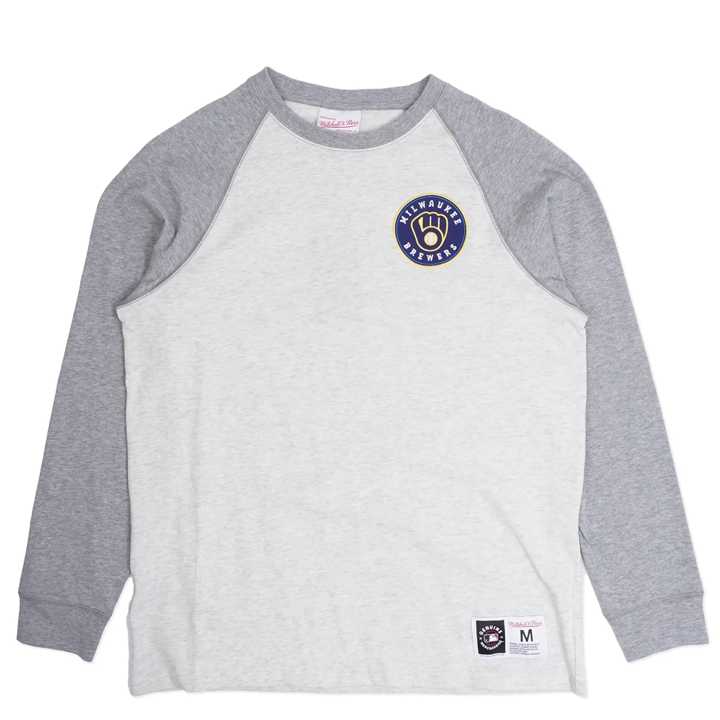 MITCHELL &amp; NESS MILWAUKEE BREWERS HERITAGE COLLECTION LONG SLEEVE TEE 