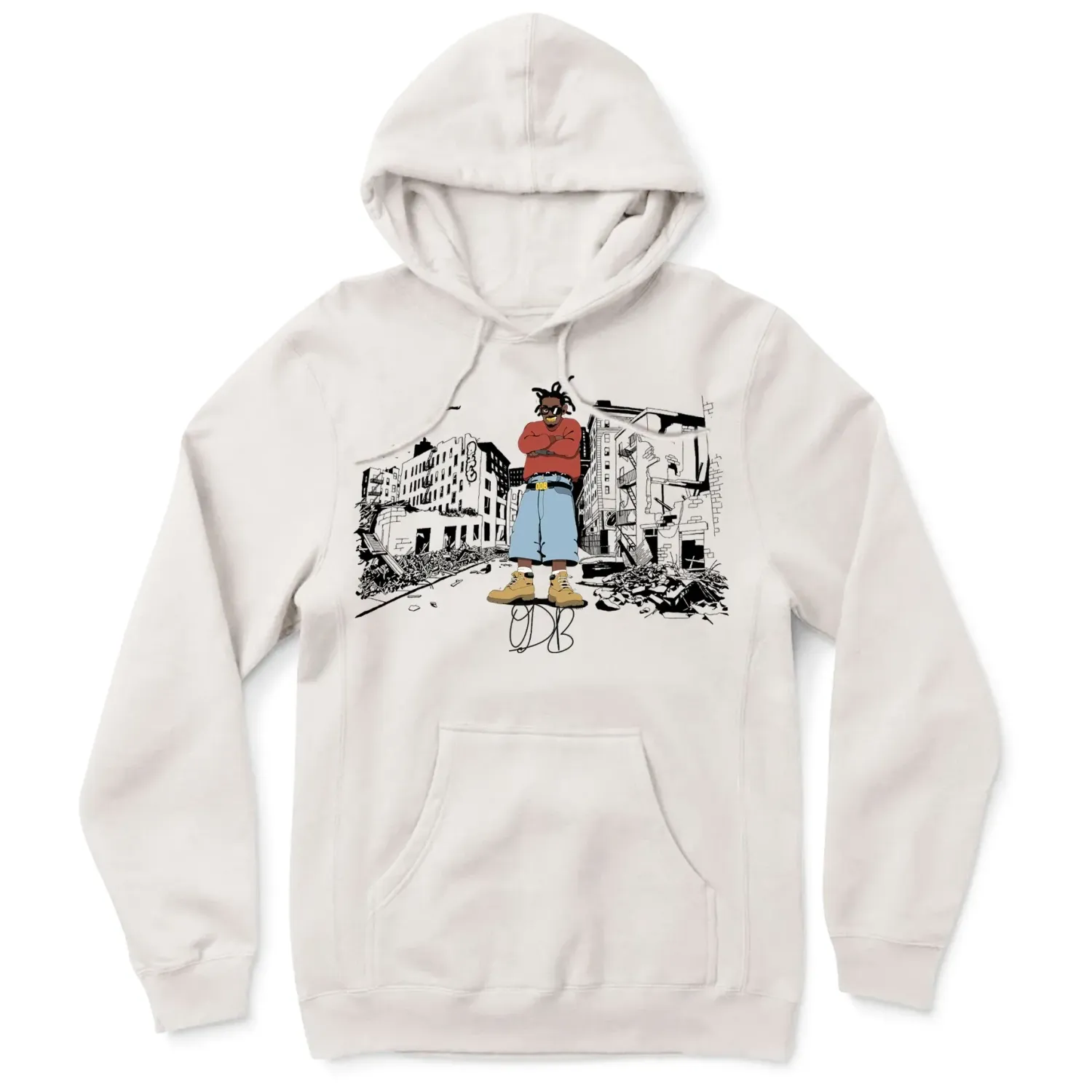 COLOR BARS HARLEM PULLOVER HOODIE   