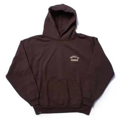 THE QUIET LIFE MIDDLE OF NOWHERE EMBROIDERED HOODIE 