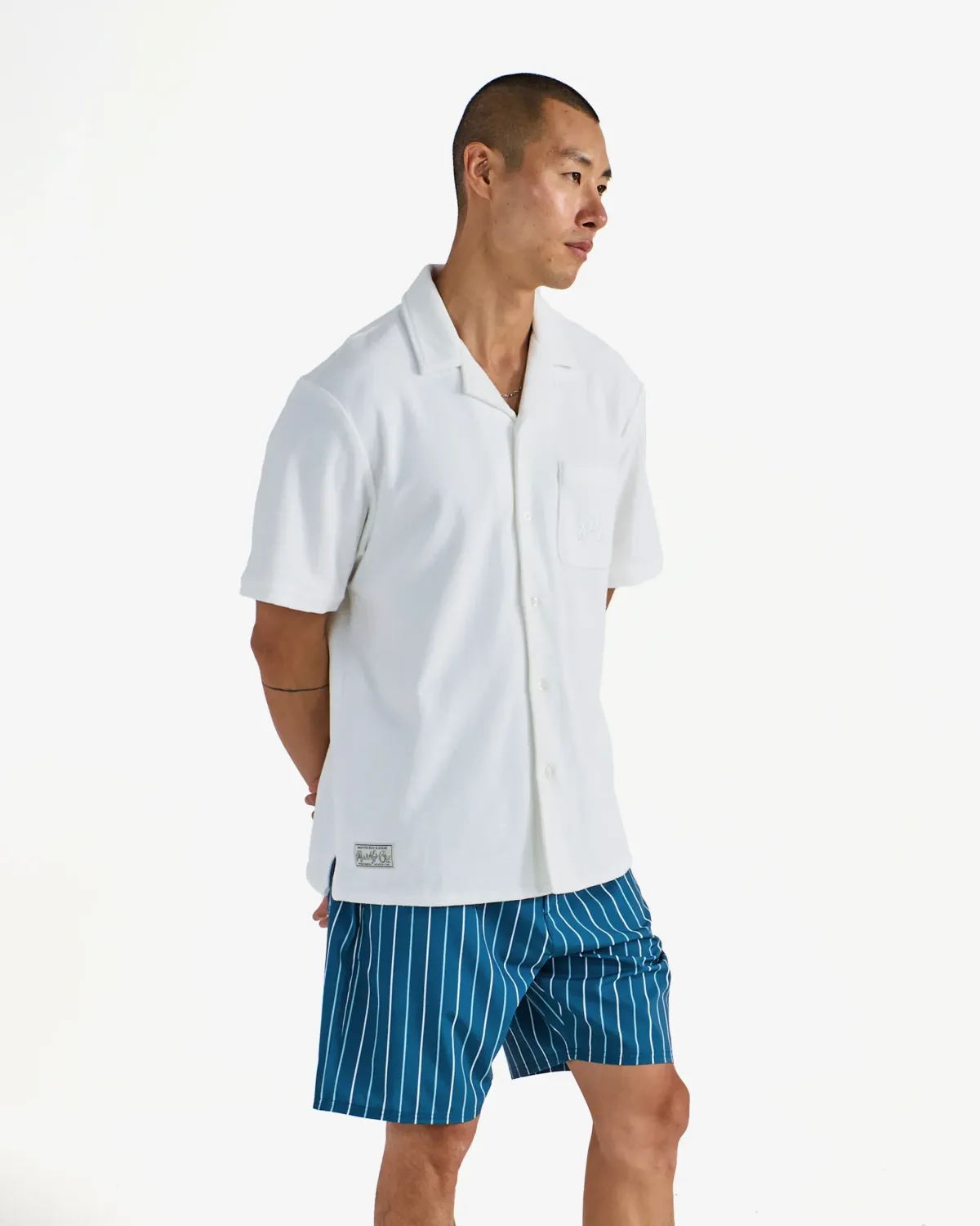 ■Malbon Golf■ Toko Toko Button Up Shirt BEIGE MAN mens-2025-us-open-malbon-golf-