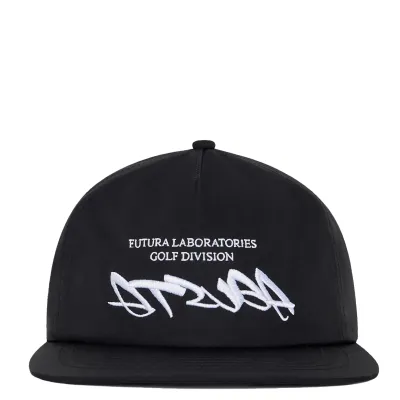 MALBON GOLF FUTURA ATSUGA POLY 5 PANEL SNAPBACK HAT
