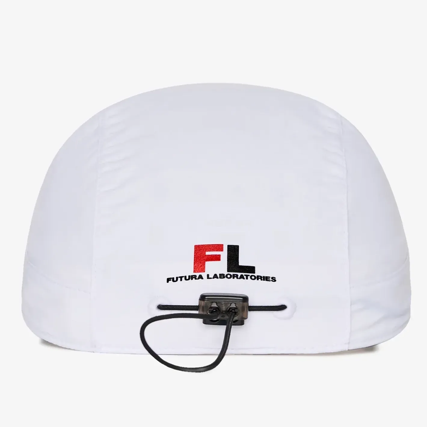 Malbon Golf Futura Nylon Bungee Hat - White