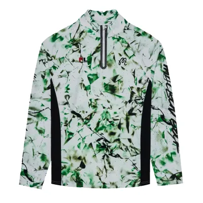 MALBON GOLF FUTURA POLY QUARTER ZIP