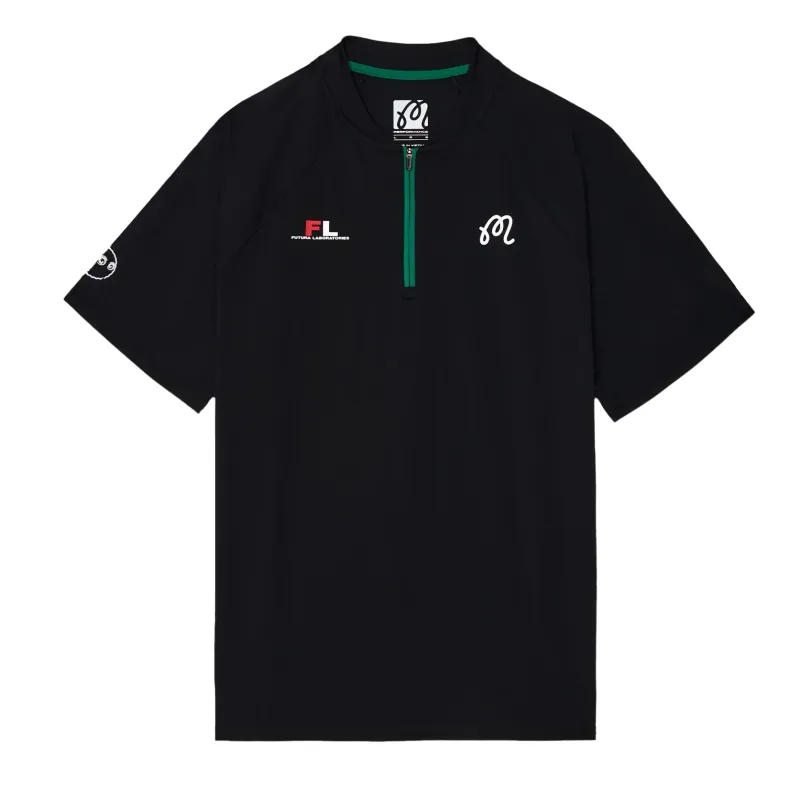MALBON GOLF FUTURA ZIP RAGLAN BLADE POLO  